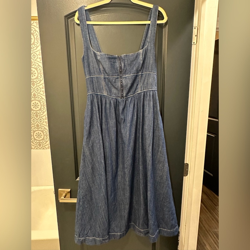 Reformation  Blue Midi Dress
